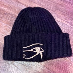 Eye of horus black beanie
